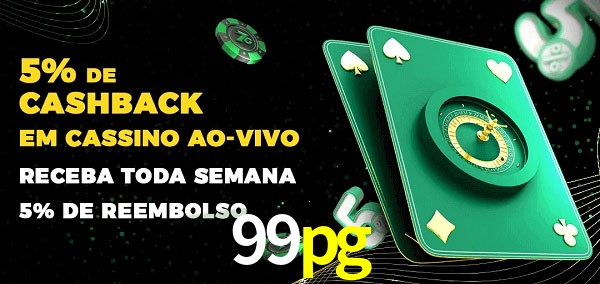 Promoções do cassino ao Vivo 99pg